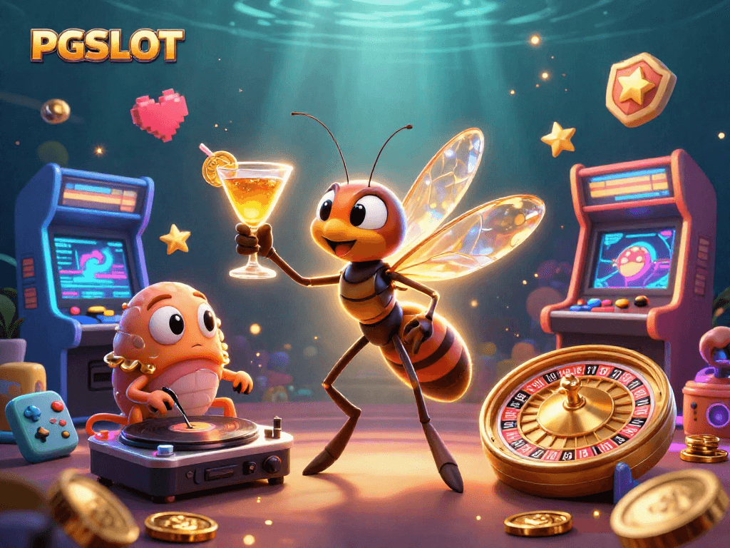 Experience thrilling wins with PGSLOT at dynamic casino games featuring vibrant characters.