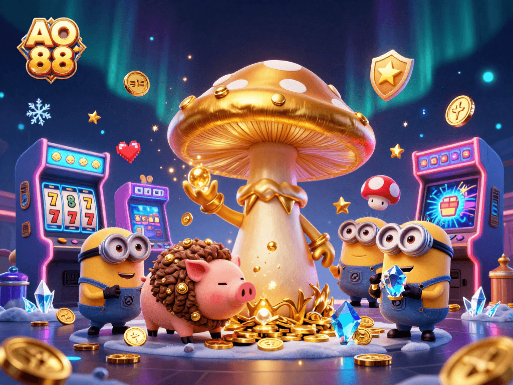 Engage with AO 88's vibrant gaming world featuring enchanting characters and dynamic slot elements.