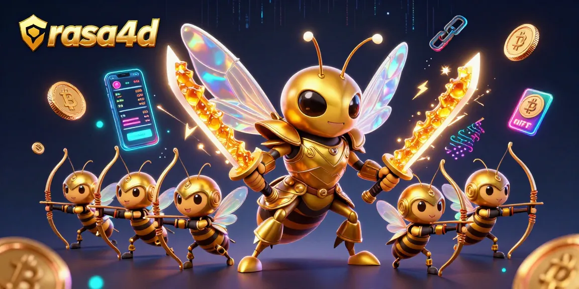 Permainan rasa4d menawarkan pengalaman perjudian yang berkilau dengan hornet emas dan elemen kripto yang dinamis.