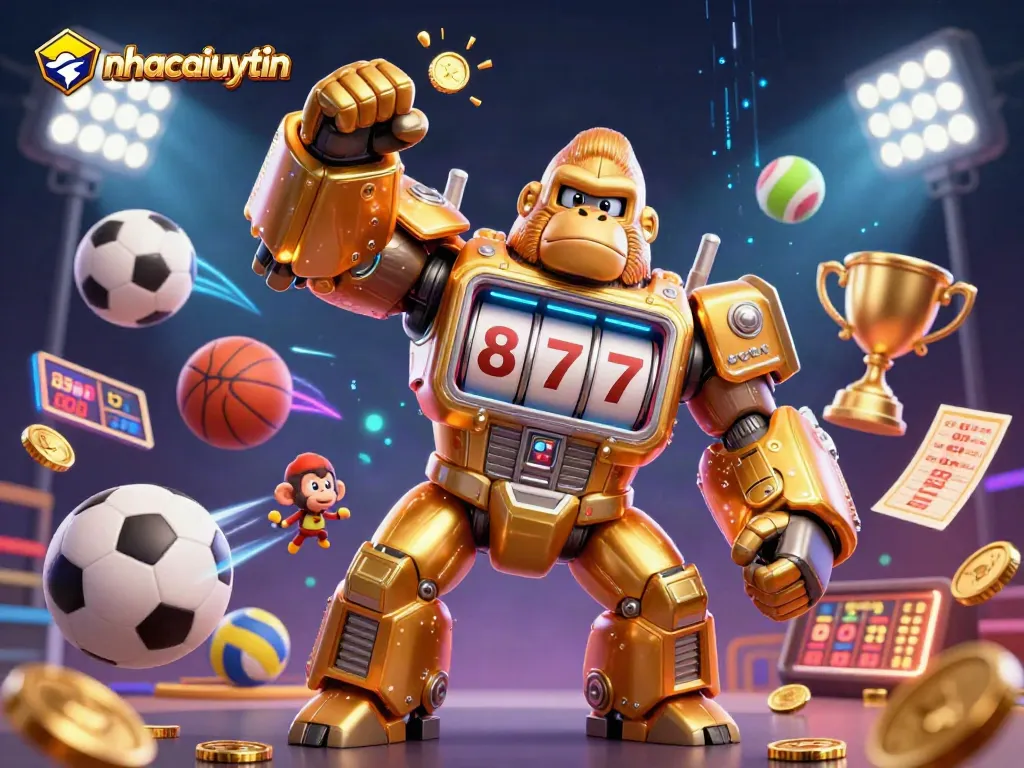 Engage with the excitement of nhacaiuytin as 3D cartoon characters embody vibrant casino and sports betting elements.