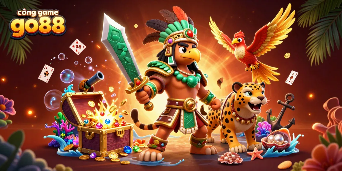 Trải nghiệm thưởng tại cổng game go88 với cảnh chiến đấu hấp dẫn dưới đại dương.