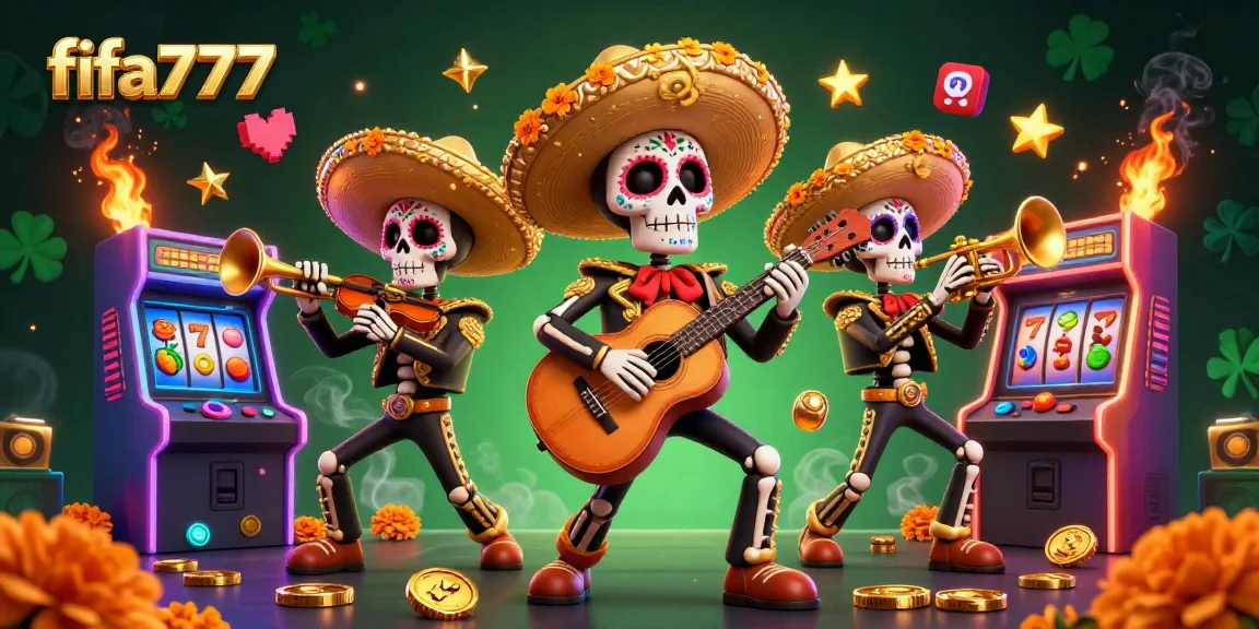 Experience vibrant gameplay at fifa777 with colorful slot machines, mariachi characters, and dynamic casino elements.