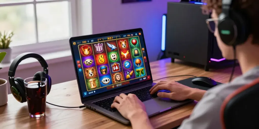 Online gaming experience featuring situs slot gacor thailand vibrant slot interface.