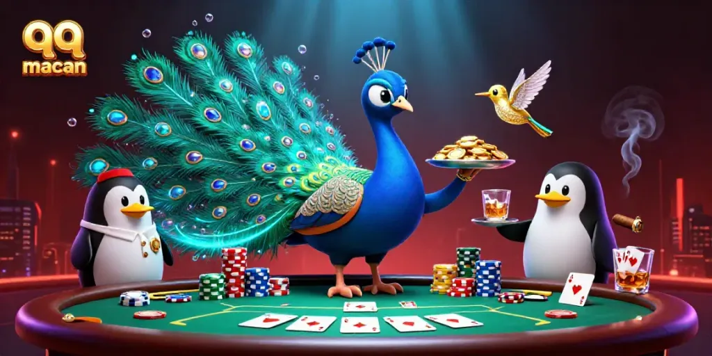 Engage with qq macan and experience the animated gambling world with vibrant characters.