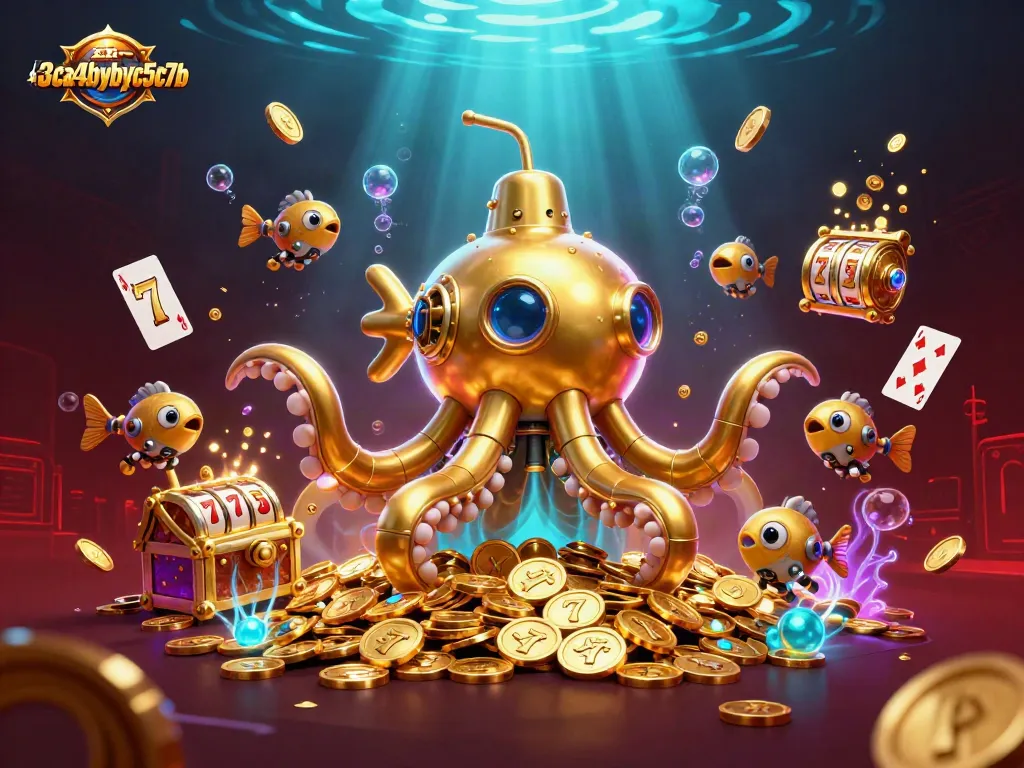 xn--l3ca4bybyc5c7b captures the thrill of gambling with a vibrant underwater casino scene.