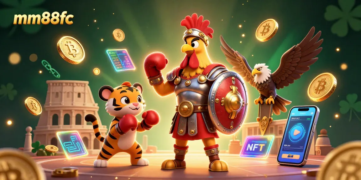 Engage in thrilling action with mm88fc in a 3D gladiatorial online casino scene.