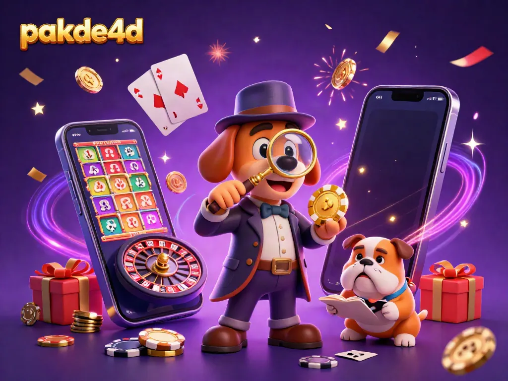 Engage with pakde4d's exciting lottery game features depicted in a vibrant 3D illustration.