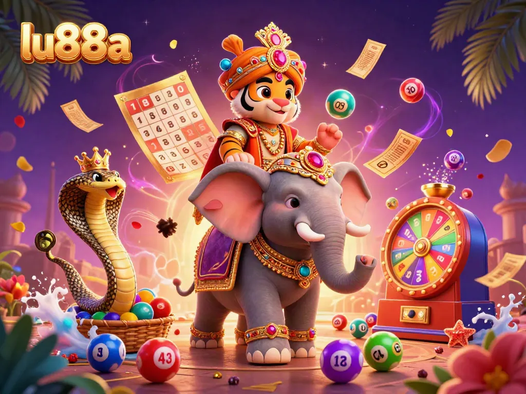 Experience excitement at lu88a with vibrant games, colorful lottery balls, and a dynamic gaming atmosphere.