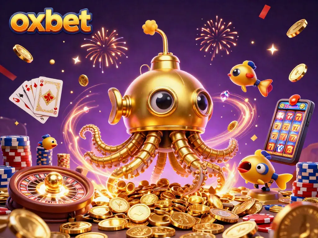 Experience thrilling winning opportunities with oxbet's dynamic gaming scene featuring golden coins and vibrant slots.