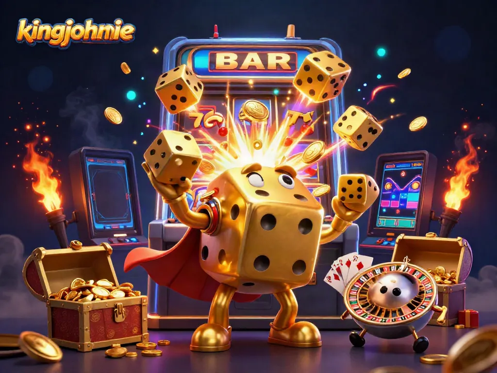 Experience exciting gameplay at kingjohnnie with 3D golden characters and thrilling casino elements.