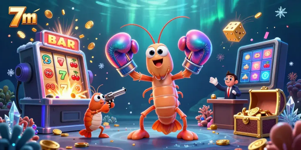 Experience thrilling wins at the 7m casino with vibrant characters and rewarding slots.