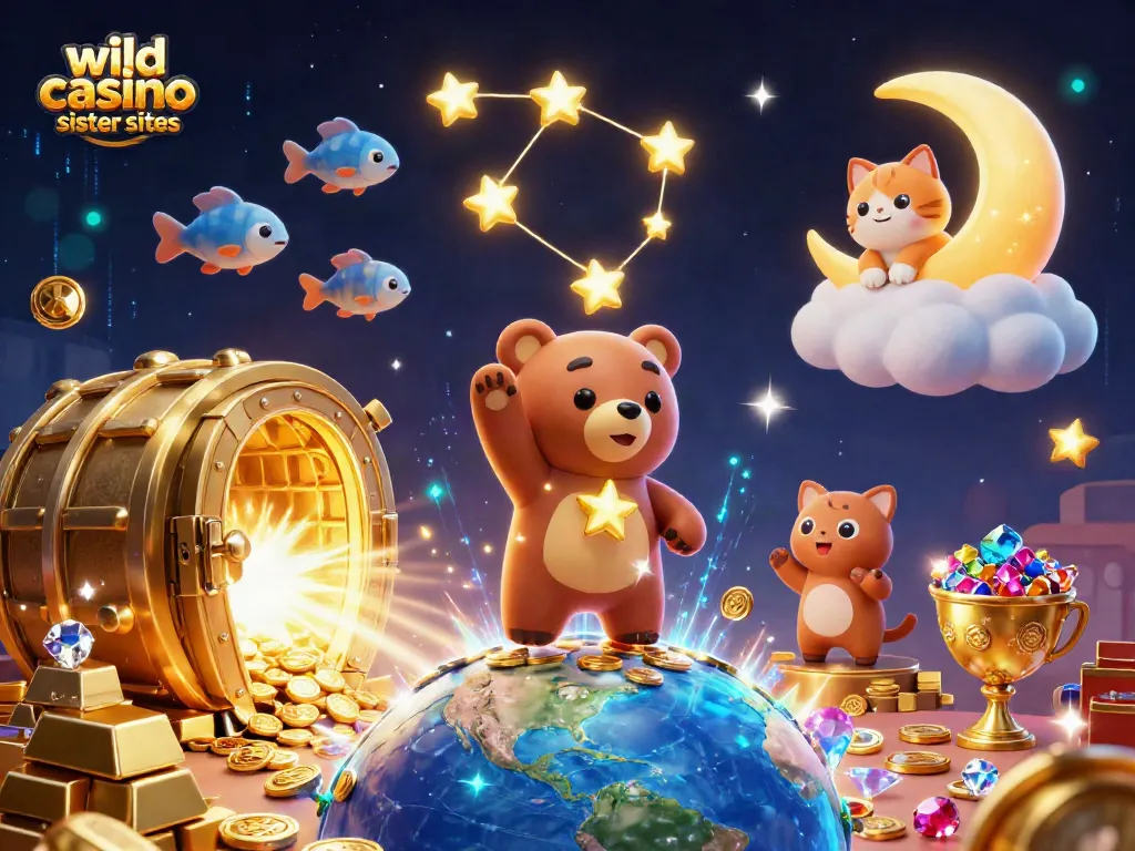 Discover wild casino sister sites while exploring vibrant 3D treasure-filled casino fantasies.
