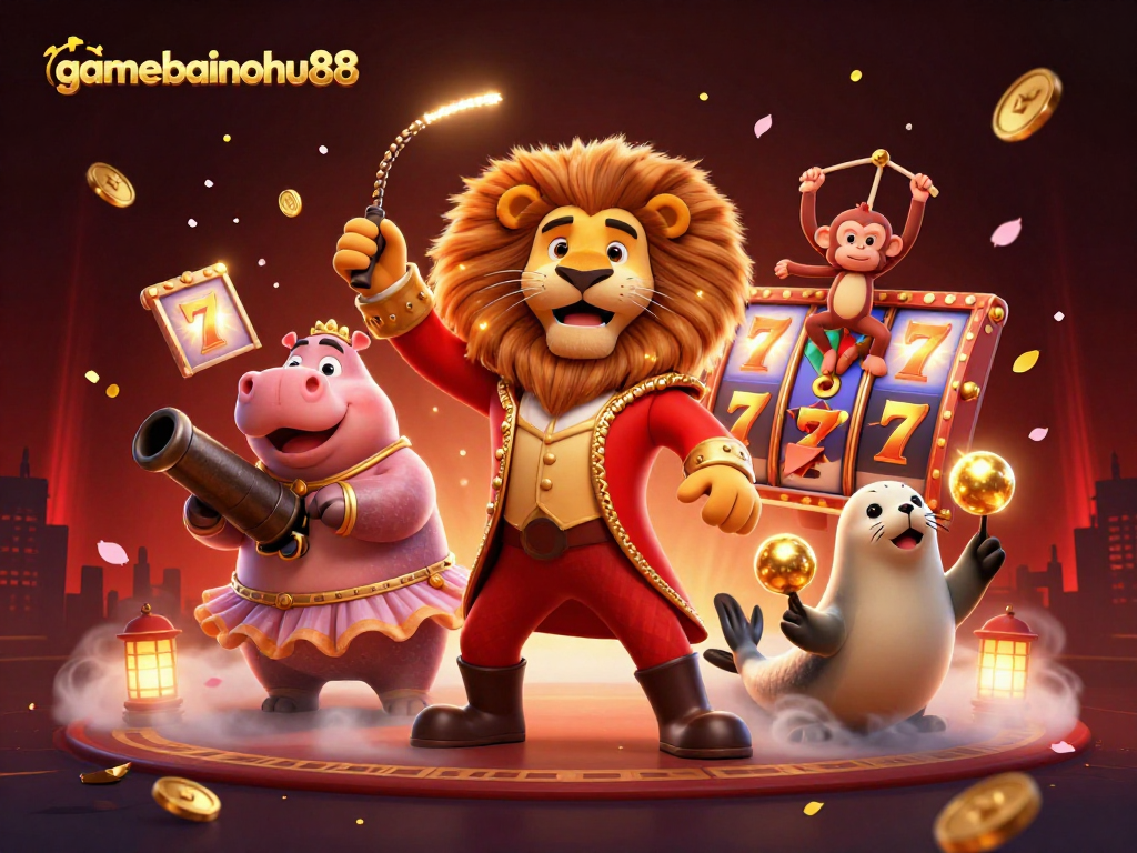Spin the reels with gamebainohu88's vibrant casino characters and winning symbols!