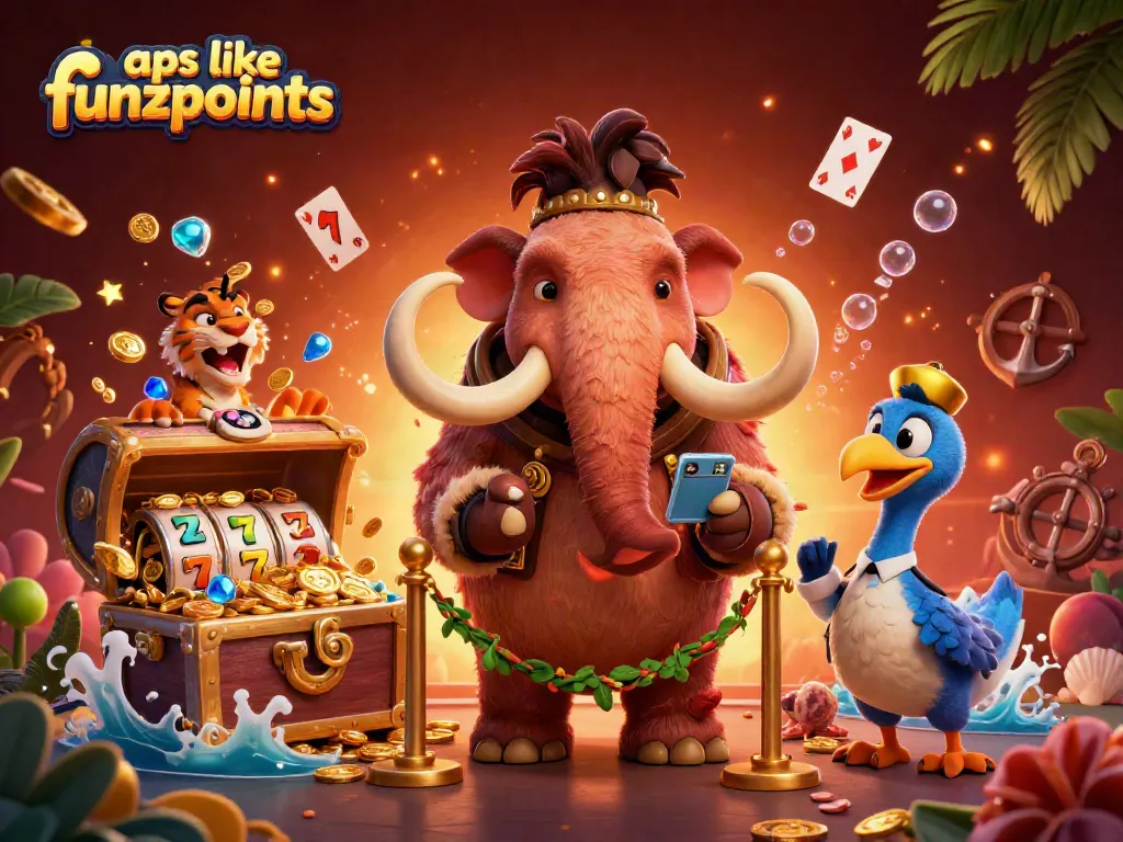 Experience thrilling gameplay at apps like funzpoints with colorful slots and engaging cartoon characters.