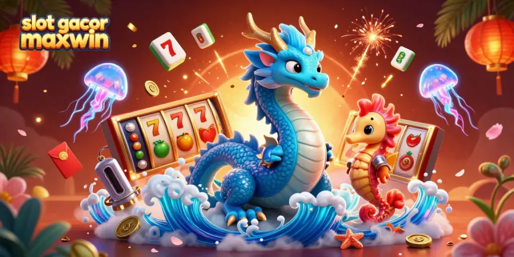 Experience the excitement of slot gacor maxwin with vibrant casino characters and dynamic game elements.