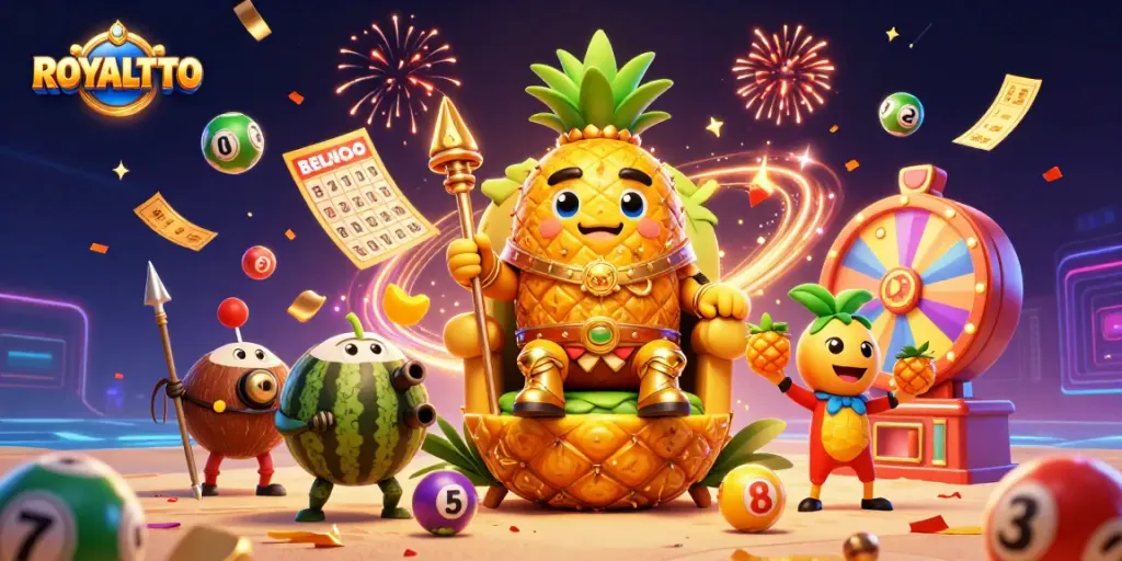 Experience the thrill of ROYALTOTO with a vibrant 3D carnival filled with explosive lottery action.