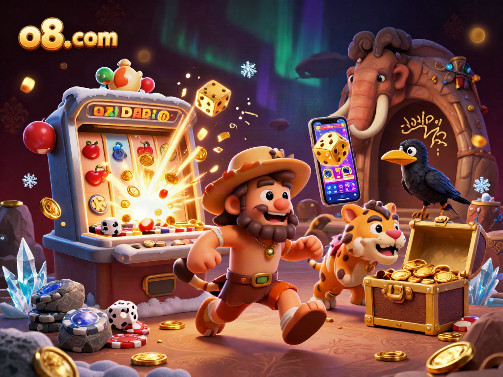 Join the caveman duo at their prehistoric casino with o8. com for thrilling jackpots and fun!