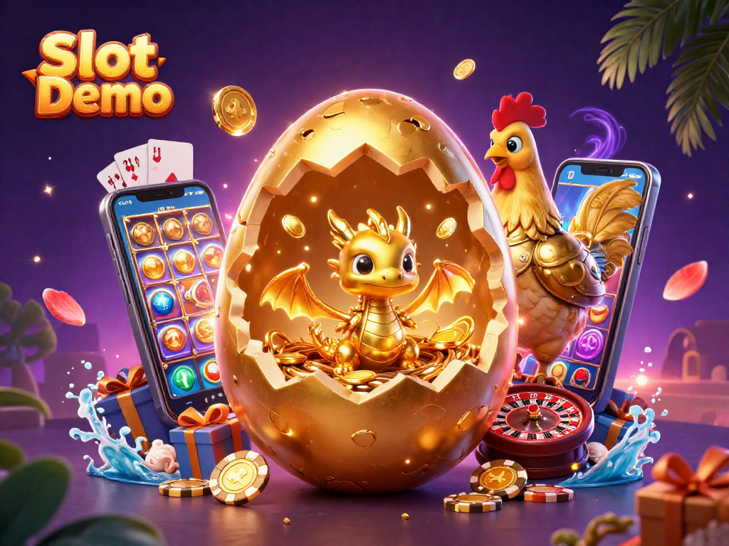 Spin and win with the Slot Demo featuring a dazzling dragon and vibrant casino elements.